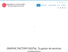 Tablet Screenshot of graphicfactory.es